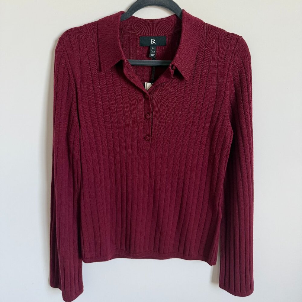 Banana Republic Nezha Merino Sweater Polo